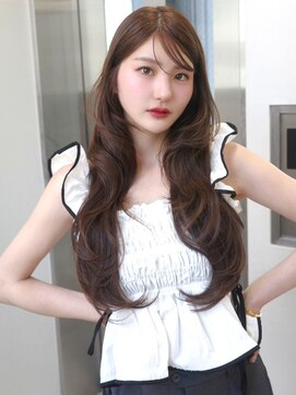 ベレーザシェルト(Beleza scelto) 14420黒髪くびれヘア髪質改善レイヤーカット韓国風巻きワンホン