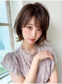 顎ラインボブ/タッセルボブ/韓国ボブ/ラベンダーミルクティー
