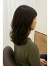 【頭髪デトックス付き】カット+低ダメージ弱酸性デジタルパーマ　￥18000→