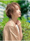 似合わせショート/フェザーショート/細めハイライト
