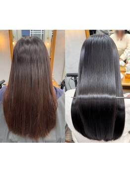 【お客様の髪を大切にするAnfang】髪のお悩み解消◎経験豊富な女性スタイリストの技術で美髪ストレートに♪