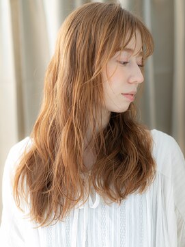カバーヘア ブリス 戸田公園西口店(COVER HAIR bliss) シースルーバングペールオレンジベージュ316Z戸田公園20代30代