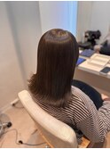 柔らかナチュラルベージュ×外ハネスタイル☆