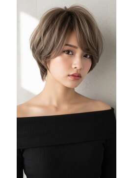 ショートボブ/ハンサムショート/丸みショート