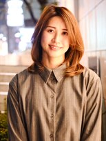 ビュートリアム 福岡(BEAUTRIUM)&nbsp;前髪からサイド、バックに繋がるようにレイヤーを入れたセミディ