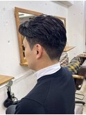 MEN’S HAIR/波巻きツイストスパイラル/リバースセンターパート