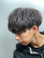 ブルーオーシャン 福岡大橋店(Blue Ocean)&nbsp;ツイストスパイラルパーマ波巻きスパイラルパーマツーブロック
