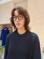オン キャナルシティ博多前店(on)&nbsp;【晴音】ウルフパーマ/ミディアム/パーマ/30代