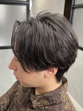 リノア 西梅田 福島(Linoa) ナチュラル毛流れフェザーパーマ メンズセンターパート