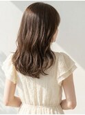 ミディアム髪型20代30代40代丸顔面長レイヤー越谷