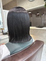ハナビ(hanabi)&nbsp;30代/髪質改善カラー/明るい白髪染め/外ハネ/髪質改善縮毛矯正