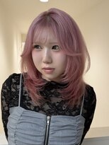 アイトーキョーエス 渋谷(AI TOKYO S) ミディアムレイヤー/シャギー/ハッシュカット/ブリーチ