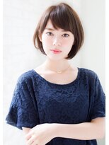 ジョエミバイアンアミ(joemi by Un ami)&nbsp;(joemi)とろみバレイヤージュワンカールロブ斜めバング(花野)