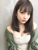 アンジェリカ 大和八木店(ANGELICA)&nbsp;【Angelica】グレージュジグザグバング３Dカラー