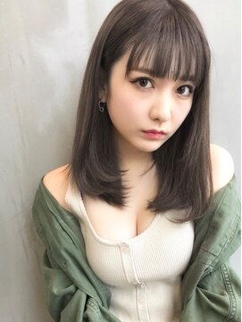 アンジェリカ 大和八木店(ANGELICA) 【Angelica】グレージュジグザグバング３Dカラー