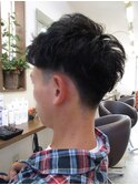 【見附・今町】ツーブロ ニュアンスパーマ