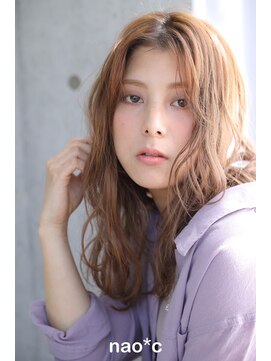 ナオシ 田原台店(nao c) 【奈良/生駒nao*c】大人かわいい小顔前下がりフェミニンロング
