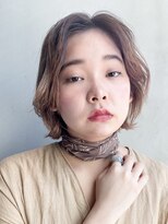 アイティー バイ アルバム 中野店(IT by ALBUM) ふんわりバング_オリーブカラーハイライトカラー_57316