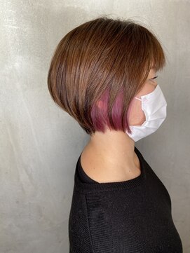 アンダーバーホワイトモデ 河内長野(_WHITE mode) ☆ イヤリングピンクカラー