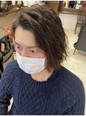 【HOMME HAIR 稲田】 ツイストスパイラルパーマ スタイル