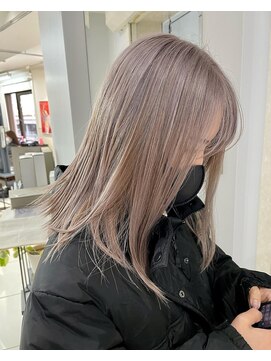 ヴェイン 渋谷(vain) 透明感ブロンドへアー