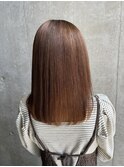 地毛風髪質改善ストレート