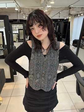 アクアオモテサンドウ(ACQUA omotesando) △大人可愛い癖毛風ウルフパーマレイヤーカットウルフカット