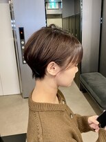 ハルキ ミナト ジャパン オオサカ(HARUKI MINATO japan OSAKA)&nbsp;40代50代小顔似合わせカットくびレイヤーエモージュ大人可愛い