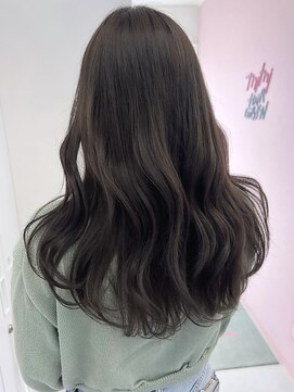 ミミヘアーガーデン(mimi hair garden) 柔らかい透明感/ラベンダー+オリーブ+グレー/韓国ヘア　10代20代