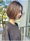 大人ショートボブ　ショートヘア　前髪なしショート30代40代50代