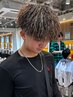メンズカット+ツイスト+金メッシュ+髪質改善トリートメント