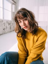 スタリー(Starry) ミディアムウェーブ×ハイライト/20代/30代/40代/ハレマチ通り