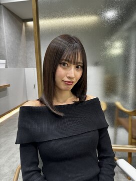 エジョン 八幡山店(Aejon) レイヤーロング/ヘルシースタイル/韓国ヘア/ベビーピンク/調布