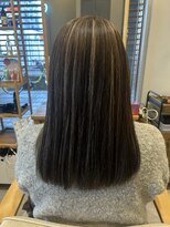 グラッシー センター北店(GLASSI)&nbsp;【白髪ぼかしハイライト】ナチュラルコントラストグレージュ