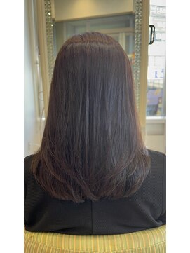 ビス ヘア アンド ビューティー 西新井店(Vis Hair&Beauty) 20代30代ロングレイヤーストレートダークブラウン