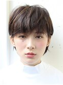 マッシュショート/大人ショート/20代30代/オリーブベージュ