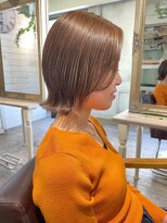 ラファンジュ ヘアー(Rohange hair)&nbsp;外はねミディ/オレンジブラウン/艶髪