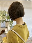 切りっぱなしボブ×ミニボブ×縮毛矯正