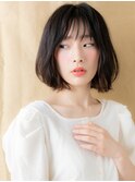 黒髪アッシュ大人美人立体感ボブウルフカット309W浦和30代40代