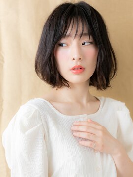 カバーヘア イヴ 戸頭店(COVER HAIR EVE) 黒髪アッシュ大人美人立体感ボブウルフカット309W浦和30代40代