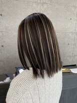 ウル 岡山駅店(ULu.)&nbsp;ハイライトハイトーンダブルカラー20代30代40代前髪ブリーチ