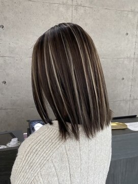 ウル 岡山駅店(ULu.) ハイライトハイトーンダブルカラー20代30代40代前髪ブリーチ