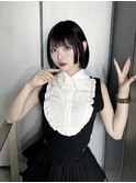 ブリーチ毛ストレート