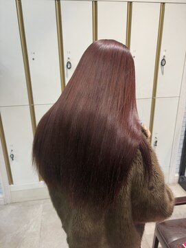 ハレル 戸塚(HAREru.) ブリーチなし深めレッドカラー