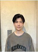 ナチュラルオールバック