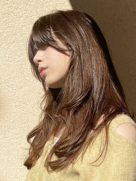 メゾンドイギー(MAISON de IGGY) ロングレイヤースタイル大人ココアベージュ小顔大人髪◯