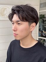 シェノン 赤羽店(CHAINON)&nbsp;ニュアンスパーマツーブロパーマ黒髪マッシュショート