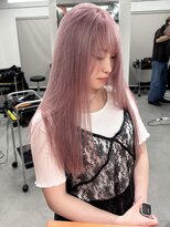 レブ 三条河原町(Reb,) ダブルカラー/ハイトーン/ブリーチ/ペールピンク