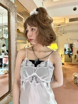 ランプ 代官山(the lamp) ブリーチなしダブルカラー透明感アッシュブラウンミディアム