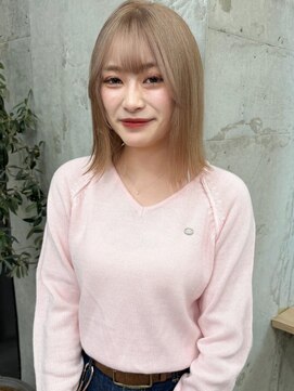 アロ 大阪梅田(alo) 【momoa】ハイトーンベージュ《ブリーチ/大阪梅田》